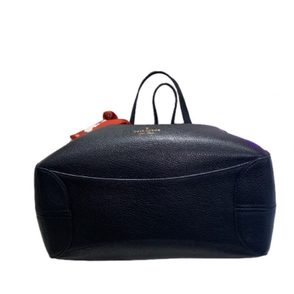 Kate Spade Leila Medium Triple Compartment Shoulder Bag Leather Black - Picture 5 of 8